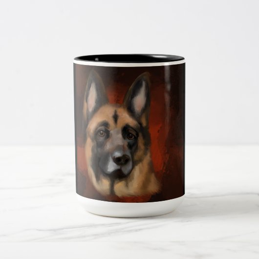 TASSE 2 COULEURS BERGER ALLEMAND (Centre)