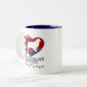 Tasse 2 Couleurs Berger australien (Devant gauche)