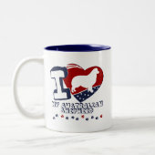 Tasse 2 Couleurs Berger australien (Gauche)