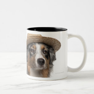 Tasse 2 Couleurs Berger australien (10 mois) a de port