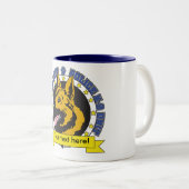 Tasse 2 Couleurs Berger K9 allemand (Devant droit)