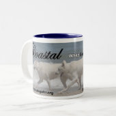 Tasse 2 Couleurs Bergers allemands blancs (Devant gauche)