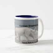 Tasse 2 Couleurs Bergers allemands blancs (Devant droit)
