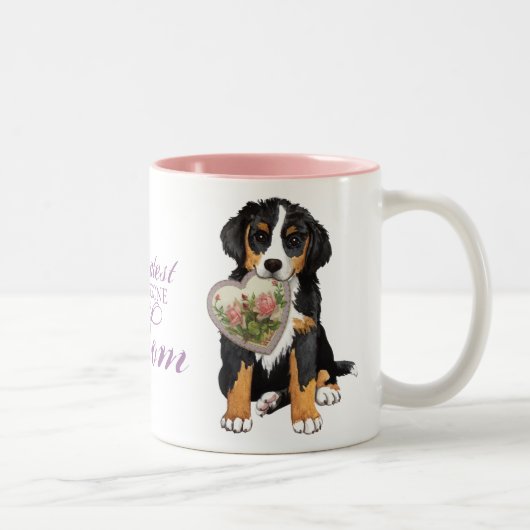 Tasse 2 Couleurs Berner Heart Mom (Droit)