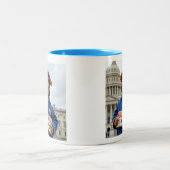 Tasse 2 Couleurs Bernie Sanders est MON héros, un chien mignon mani (Centre)