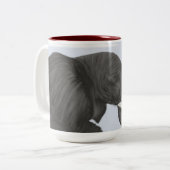Tasse 2 Couleurs Bertha L'Adorable Elephant Et Mignonne Ladybug Cof (Devant gauche)