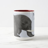 Tasse 2 Couleurs Bertha L'Adorable Elephant Et Mignonne Ladybug Cof (Centre)