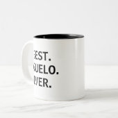 Tasse 2 Couleurs Best Abuelo Ever Spanish Grandfather (Devant gauche)