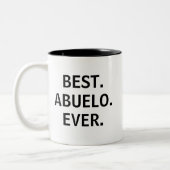 Tasse 2 Couleurs Best Abuelo Ever Spanish Grandfather (Gauche)