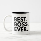 Tasse 2 Couleurs BEST BOSS JAMAIS Personnalisé (Gauche)