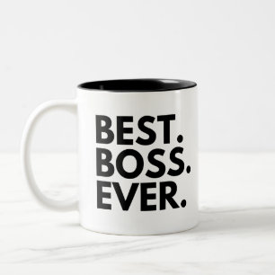 Tasse 2 Couleurs BEST BOSS JAMAIS Personnalisé