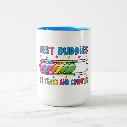 Tasse 2 Couleurs Best Buddies 25 Years and Counting (Centre)