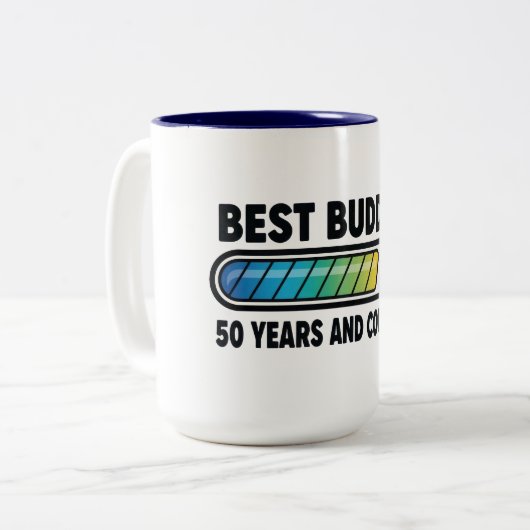Tasse 2 Couleurs Best Buddies 50 Years and Counting (Devant gauche)