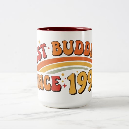 Tasse 2 Couleurs Best Buddies depuis 1996 Design (Centre)