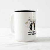 Tasse 2 Couleurs Best Buddies depuis 1996 Design (Devant gauche)