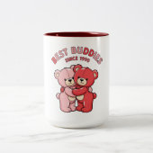 Tasse 2 Couleurs Best Buddies Since 1990 Red Teddy Bears (Centre)