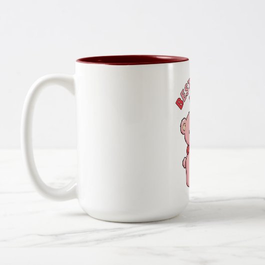 Tasse 2 Couleurs Best Buddies Since 1990 Red Teddy Bears (Gauche)