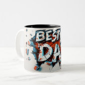 Tasse 2 Couleurs Best dad (Devant gauche)