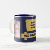 Best Daddy Ever 2 photos vous aiment marine or
