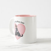 Tasse 2 Couleurs Best Dog Mom Ever Black Lab (Devant gauche)