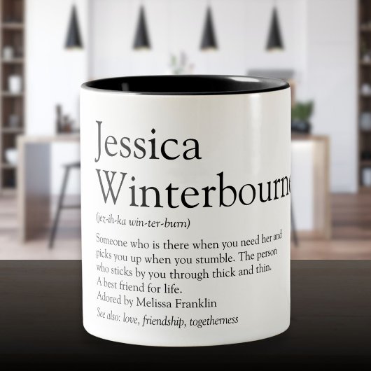 Tasse 2 Couleurs Best Friend BFF Definition Modern Fun