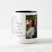 Tasse 2 Couleurs Best Friend in the World Custom Photo (Devant gauche)