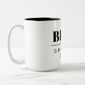 Tasse 2 Couleurs Best grandpa ever black and white (Gauche)
