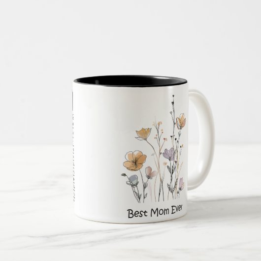 Tasse 2 Couleurs Best Mom Ever Mother's Day (Devant droit)