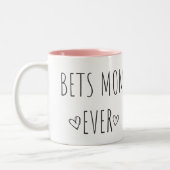 Tasse 2 Couleurs Best MOM Ever Personalized (Gauche)