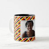 Tasse 2 Couleurs BEST UGANDAN MUM Photo (Devant gauche)