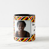 Tasse 2 Couleurs BEST UGANDAN MUM Photo (Centre)