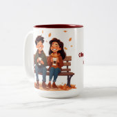 Tasse 2 Couleurs Beste Freundinnen-Tasse (Devant gauche)