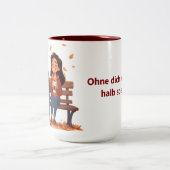 Tasse 2 Couleurs Beste Freundinnen-Tasse (Centre)