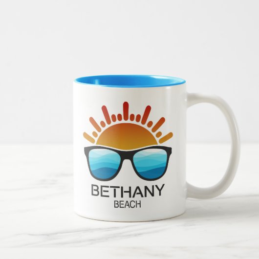 Tasse 2 Couleurs Bethany Beach Delaware Lunettes de soleil (Droit)