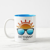 Tasse 2 Couleurs Bethany Beach Delaware Lunettes de soleil (Gauche)