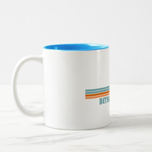 Tasse 2 Couleurs Bethany Beach Delaware Sun Palm Trees (Gauche)