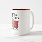 Tasse 2 Couleurs Better Together Peanut and Jelly (Devant droit)
