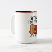 Tasse 2 Couleurs Better Together Peanut and Jelly (Devant gauche)
