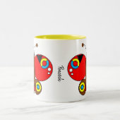 Tasse 2 Couleurs Beurre coloré mignon - Pacock (Centre)