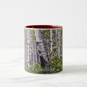 Tasse 2 Couleurs Beurre pittoresque de crête Colorado Arbres de pri