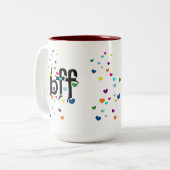 Tasse 2 Couleurs bff ~ coeurs (Devant gauche)