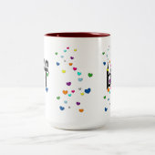 Tasse 2 Couleurs bff ~ coeurs (Centre)