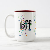 Tasse 2 Couleurs bff ~ coeurs (Gauche)