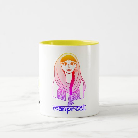 Tasse 2 Couleurs Bhangragirl (Centre)