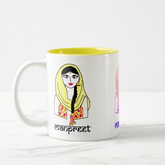 Tasse 2 Couleurs Bhangragirl (Gauche)