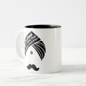 Tasse 2 Couleurs Bharathiyar veezhven la citation Tamoule de (Devant gauche)