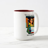 Tasse 2 Couleurs Bibliothécaire (Devant droit)