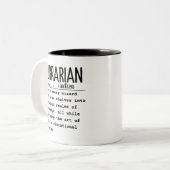 Tasse 2 Couleurs Bibliothécaire (Devant gauche)