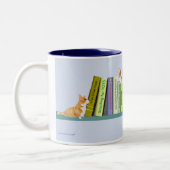 Tasse 2 Couleurs Bibliothèque Corgi (Gauche)