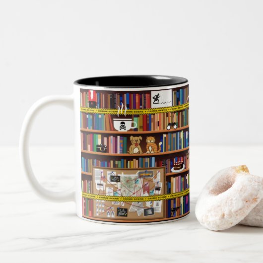 Tasse 2 Couleurs Bibliothèque Cosy Mysteries (Avec donut)